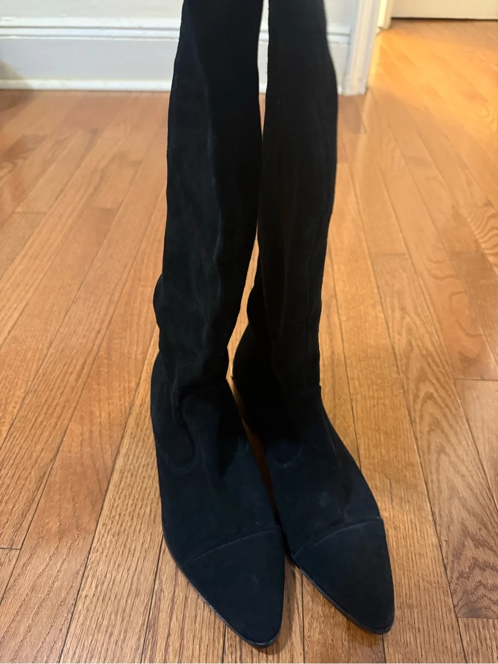 Donald J. Pliner Black Over-the-Knee Suede Boots